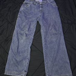 Vintage Columbia sportswear blue denim carpenter jeans 