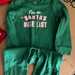 Carters 24 Mnths Holiday Onesie Pajamas