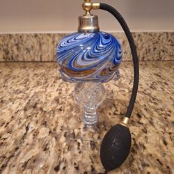 Hand Blown Glass Refillable Perfume Bottle