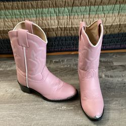 Girls Durango Pink Boots Size 13D