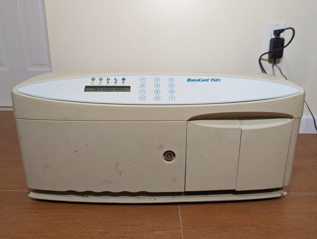 DataCard 150i Card Embosser w/ Power Cable, Null Modem, Serial-to-USB Cable