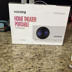 LED Projector, Stand, & Screen