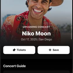 Niko Moon Tickets TONIGHT!!!