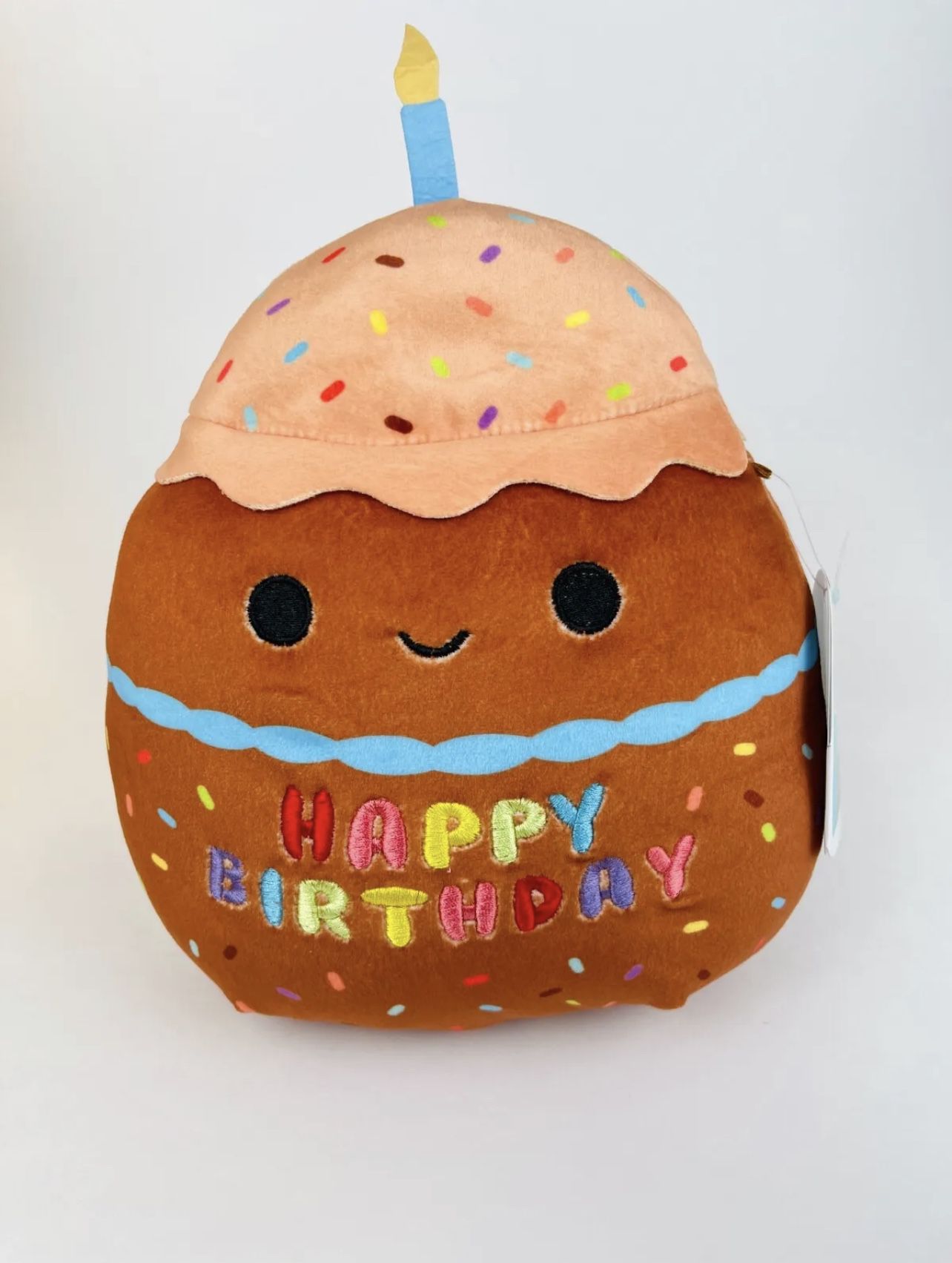 NEW Hanina Happy Birthday Squishmallow Kellytoy Plush The Chocolate Cake 8" NWT
