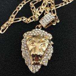 Lion Pendant With Chain