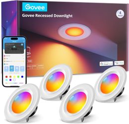 Govee Smart Retrofit Recessed Lighting 6 Inch x8