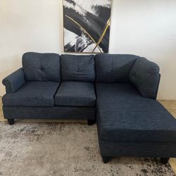 Blue 3-Seater Sectional Sofa
