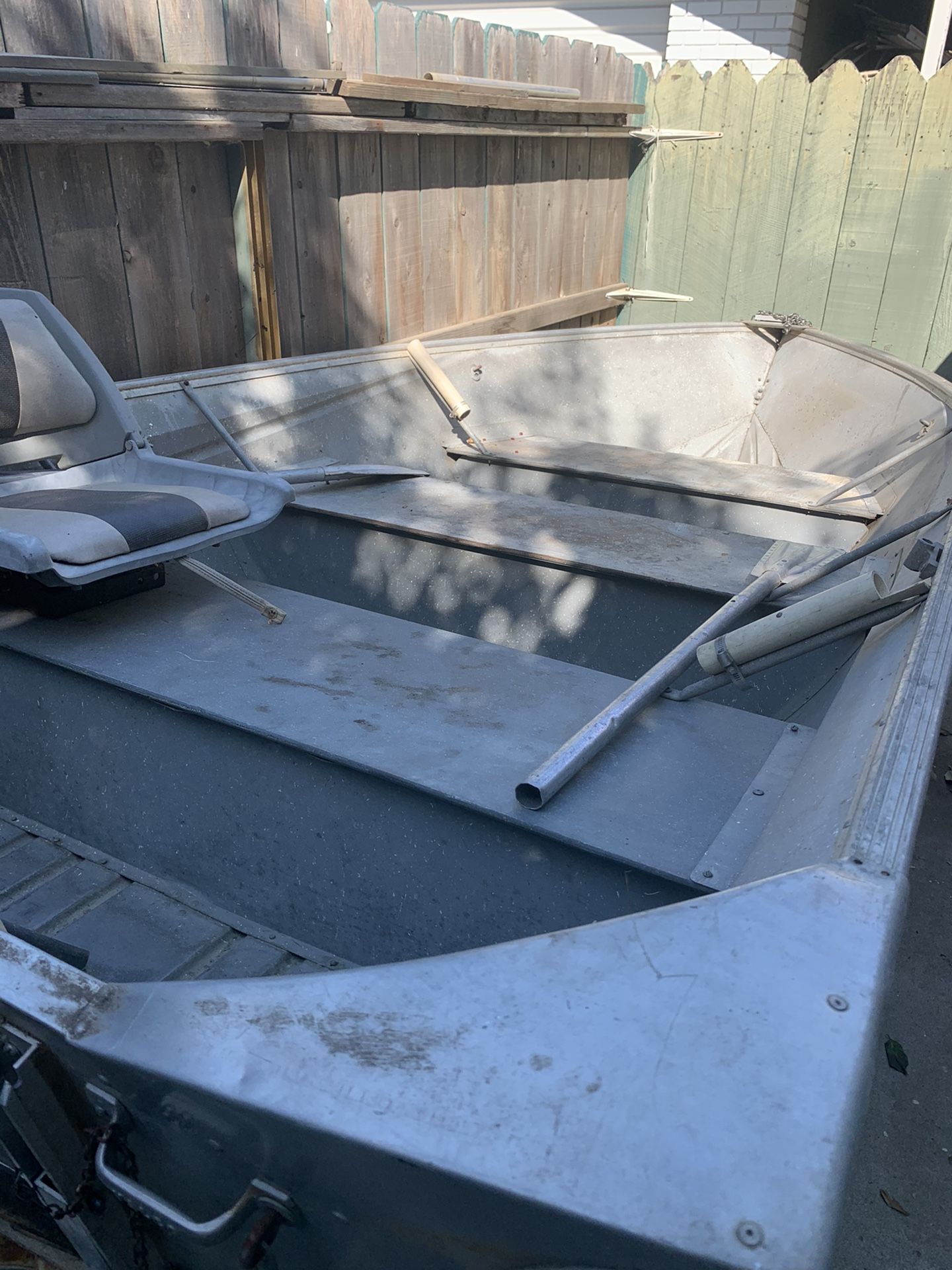 Valco 12 ft aluminum fishing boat.