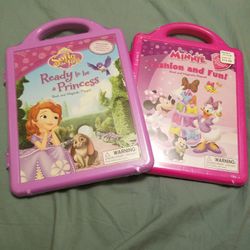 Book And Magnet Playset Sophia The First And Minnie Mouse New