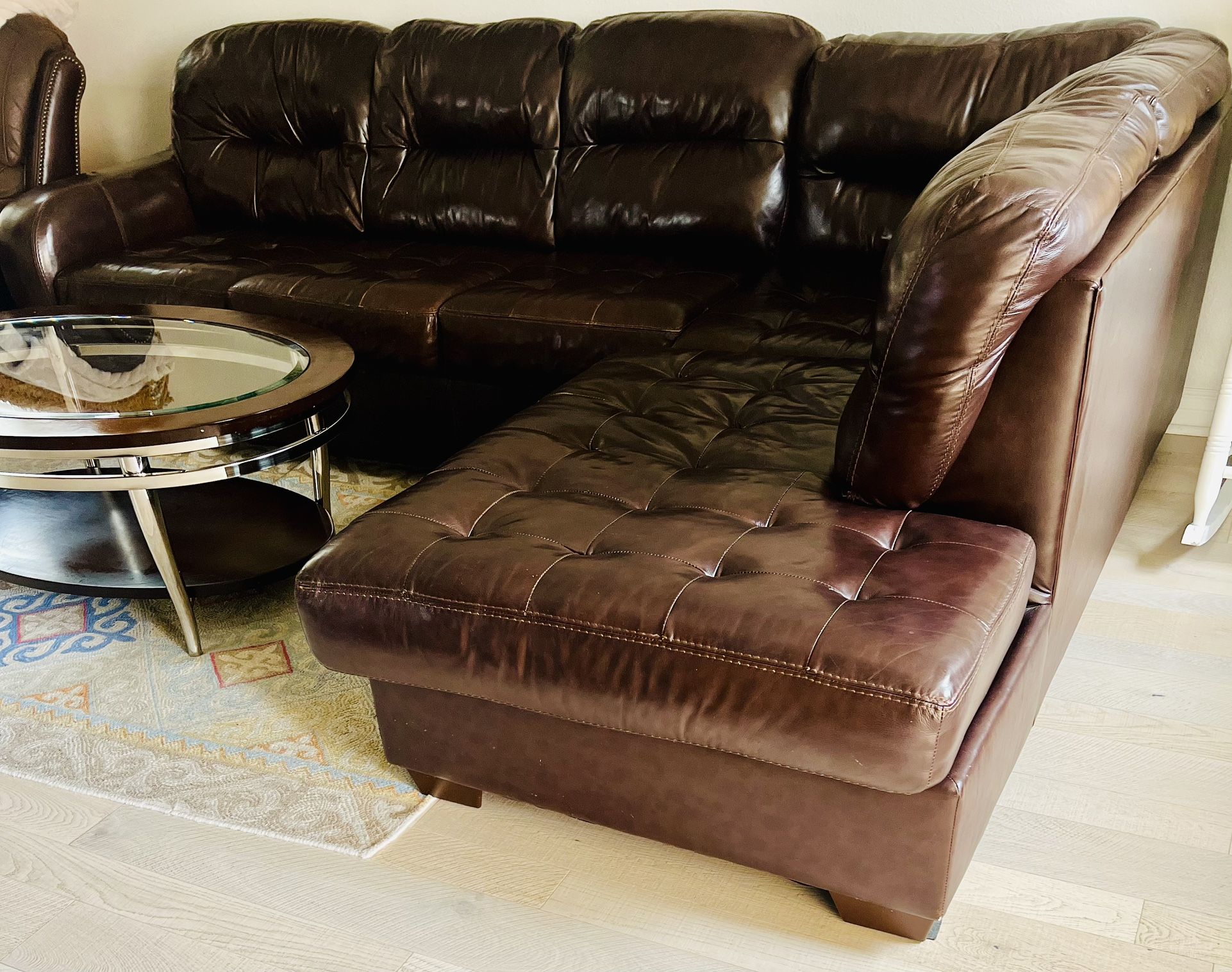 Leather Sectional Couch