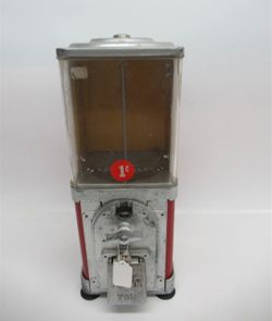Antique Vintage Victor Gum Ball Machine Plastic Globe with Keys