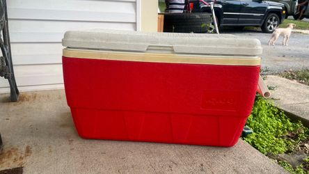 Igloo Red Plastic Cooler