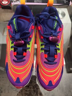 Nike Air Max 270 React Men's Shoes Laser Crimson-Orange-Purple NO BOX
