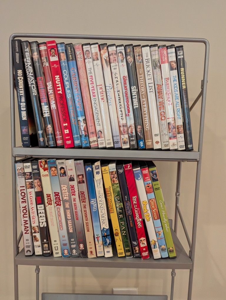 DVD Rack + DVDs