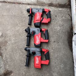 Milwaukee 3 Rotary Hammer Dill Model 2715-20+ 2912-20 +2712-20