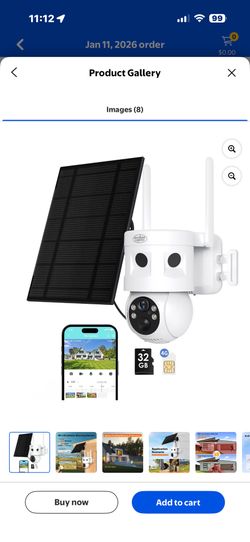 BRAND NEW 4G LTE Cellular Security Camera,2K /360° Live Stream Camera & 24/7 Recording,with 180° PIR