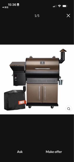 Z GRILLS 700D Wood Pellet Grill & Smoker (Rain Cover Included)