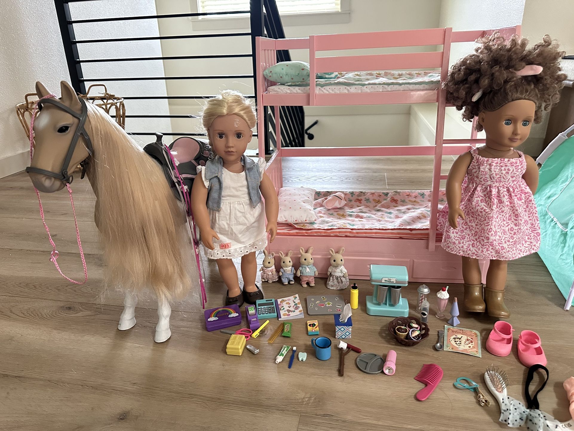 Dolls/stroller/ Bed/accessories SET