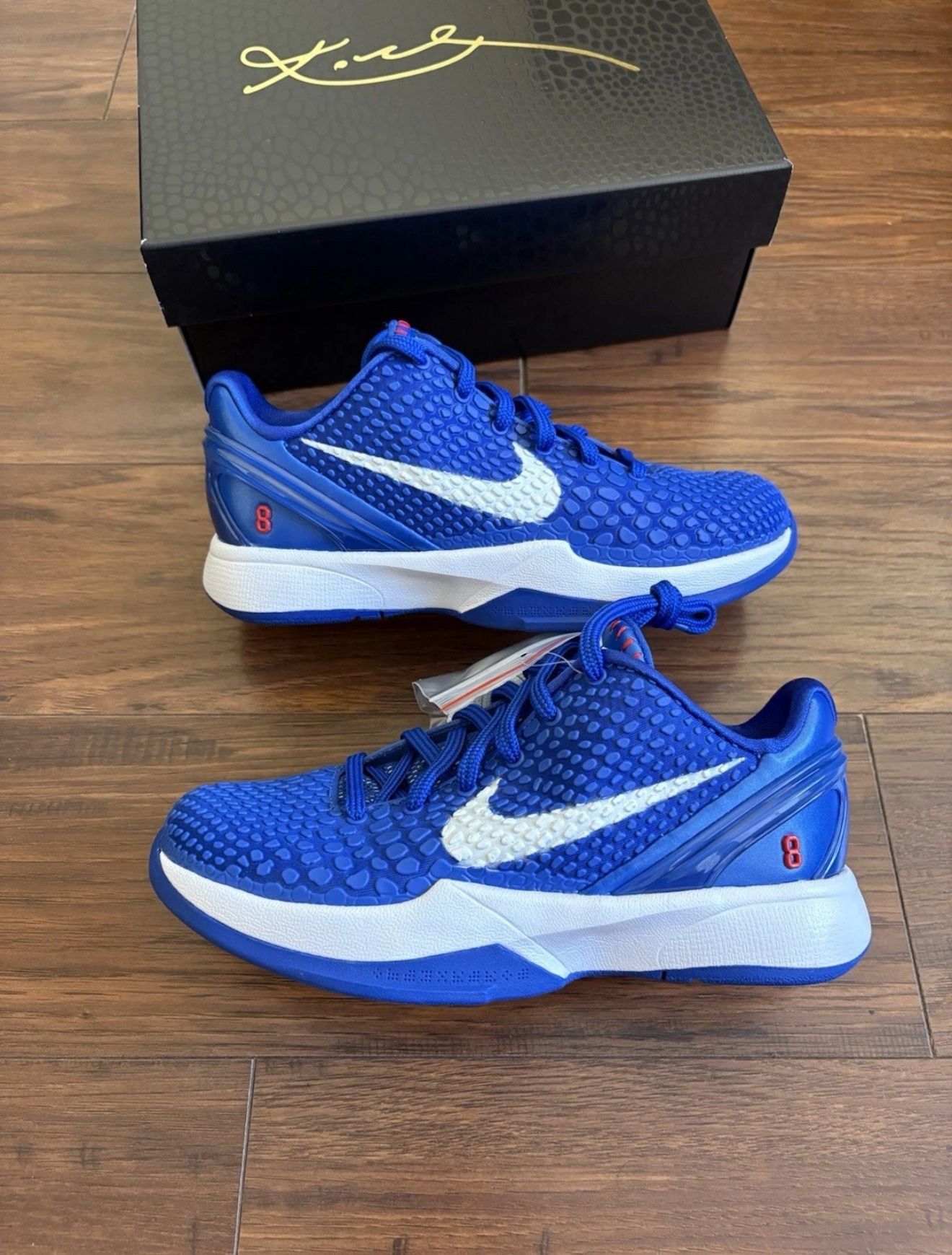 Nike Kobe 6 GS Dodgers FV9676-400 Size 1Y-3Y Grade School Brand New