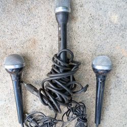 Vintage Microphones Set of 3