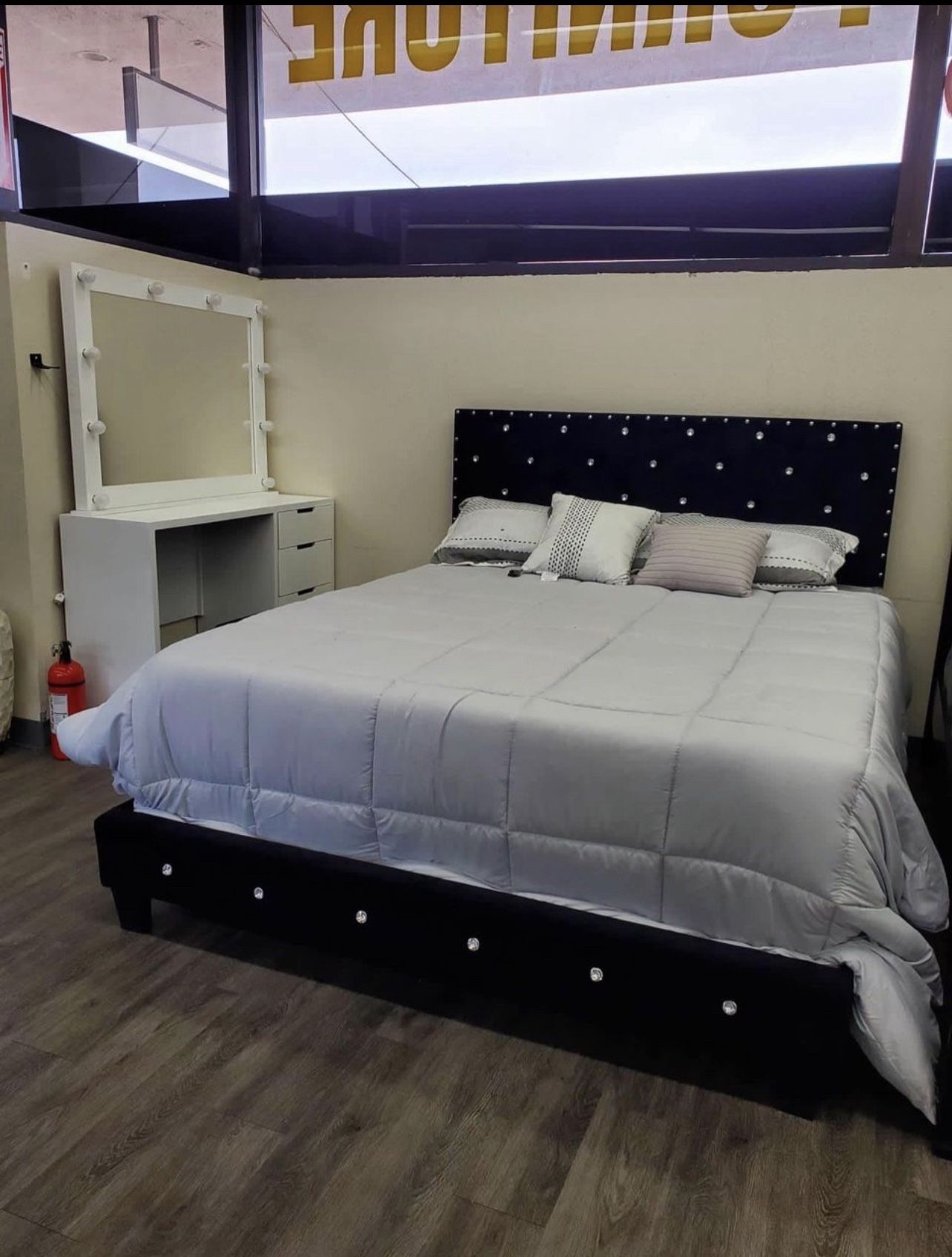 Queen Bed With Mattress Brand new , Delivery Same Day