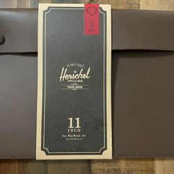 New Herschel Supply Co. Spokane 11. Thick Premium SDLE For MacBook Air 11 Inch Dark Brown Color