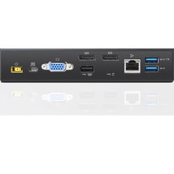 Lenovo ThinkPad USB-C UltraDock With 90W 2 Prong AC Adapter (40A90090US, USA Retail Packaged)