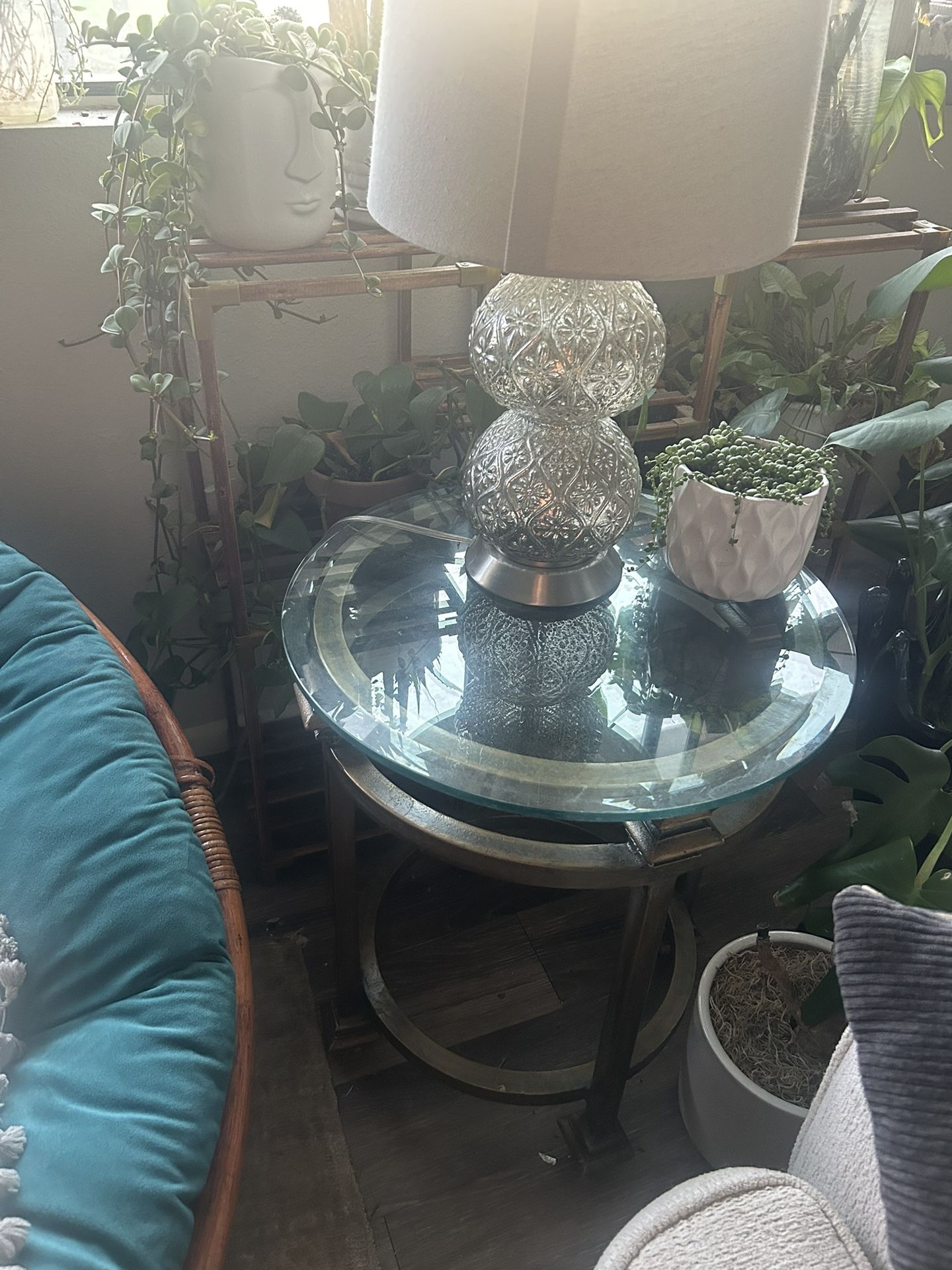 Glass Top Table