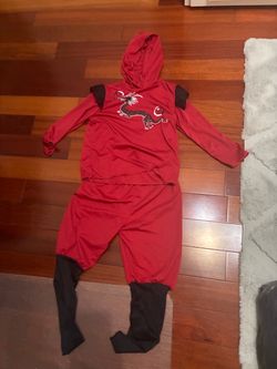 Red Ninja Dragon Costume Two-Piece Set