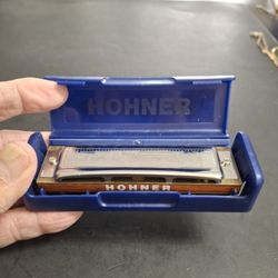 Vintage Hohner 532 Blues Harp MS C 10 Hole Harmonica In Key Of C - Made In Germany In Original Box 