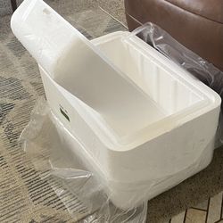 Free Styrofoam Ice Cooler, Clean, Used One Time