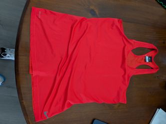 Nike Dri-FIT Women's Racerback Workout Tank Top XL Bright Coral