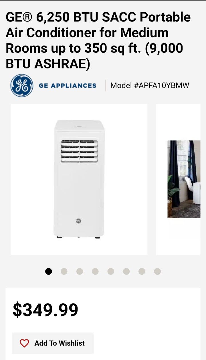 GE Portable Ac Unit