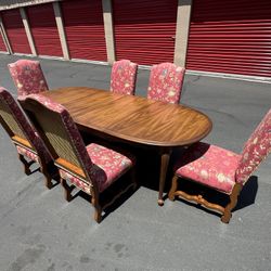Antique Table And Chairs 