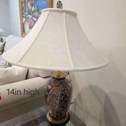 2 Porcelain Oriental Lamps
