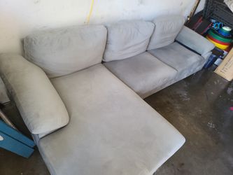 Gray Chaise Couch 
