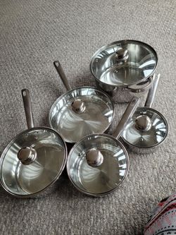 New stainless steel cookware set