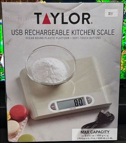 Taylor USB Rechargeable Kitchen Scale