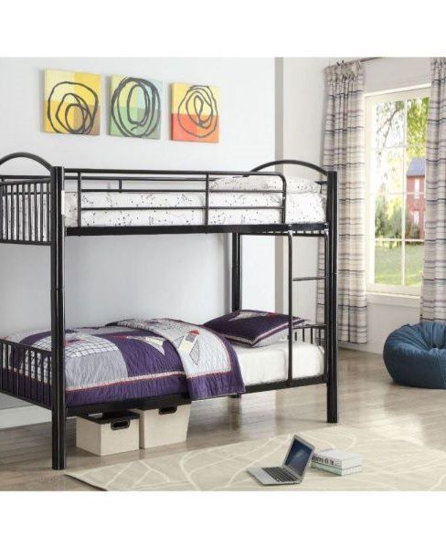 ACME Cayelynn Twin/Twin Bunk Bed - 37385BK - Black