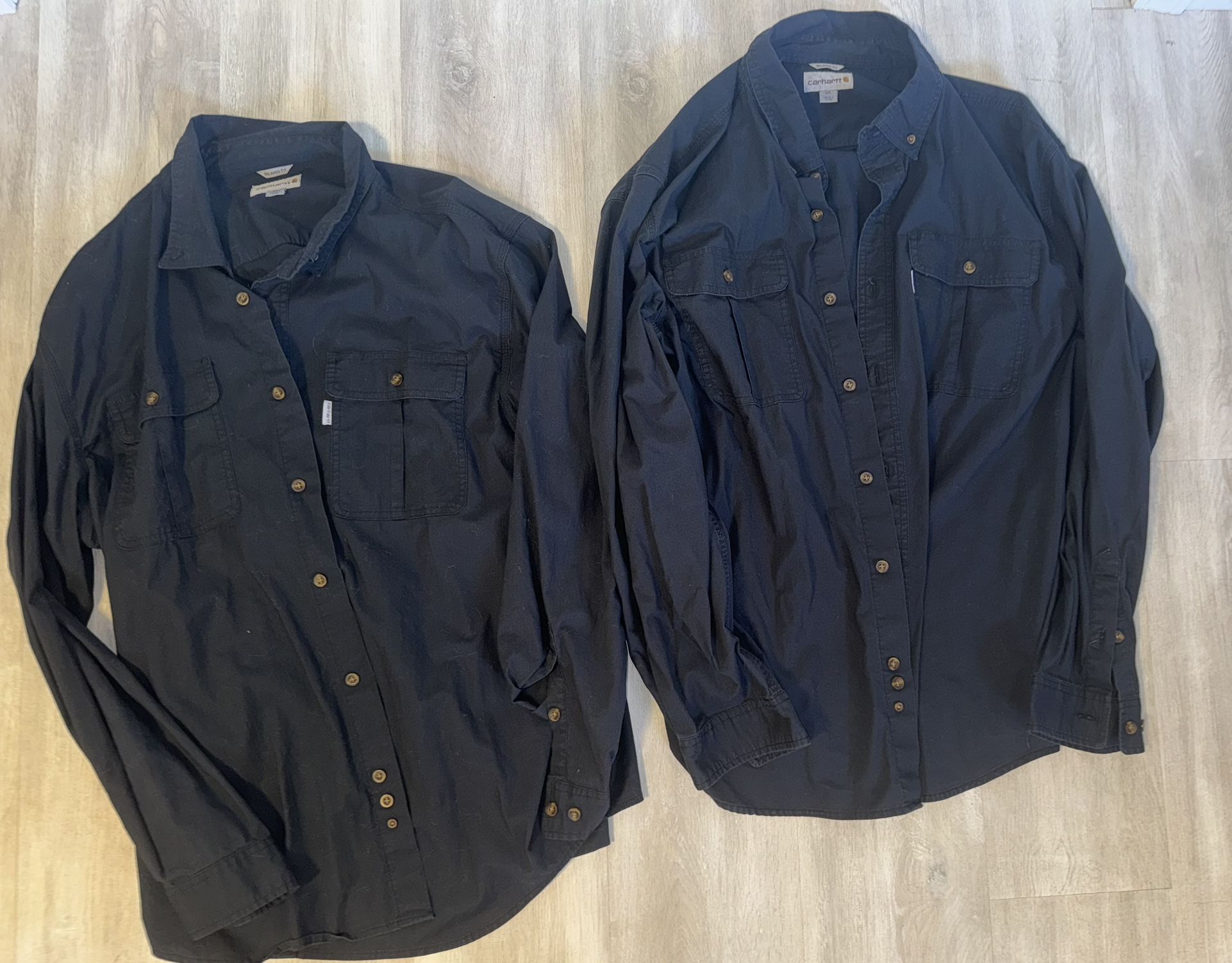 Mens 2x Carhartt Button Shirts Like New!