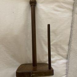 Wood Paper Towel Holder