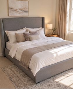 Saatva Minori, King, Pewter Linen (in box) (picture from reviews) ❤️