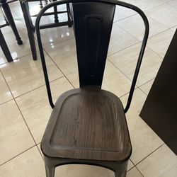 Brown Metal Chair 