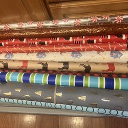 Wrapping Paper Rolls - 0.50 Each - Opened Rolls 
