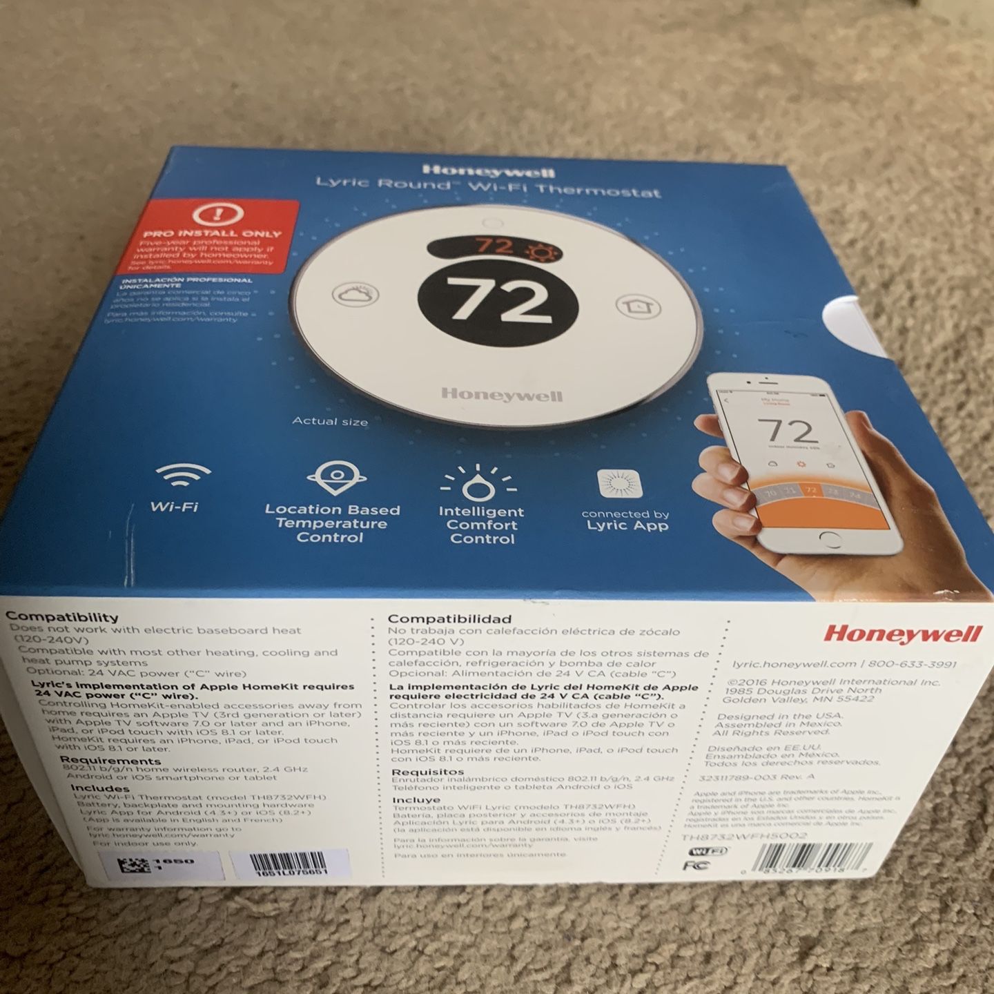 Honeywell Lyric Round WiFi Thermostat for Sale in Mission Viejo