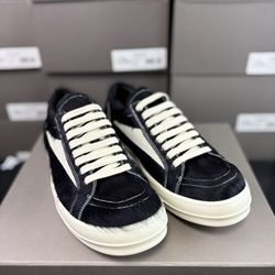 Premium Streetwear - Rick Owen Low Top Pony Hair