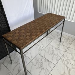Wicker Console Table/ TV Stand