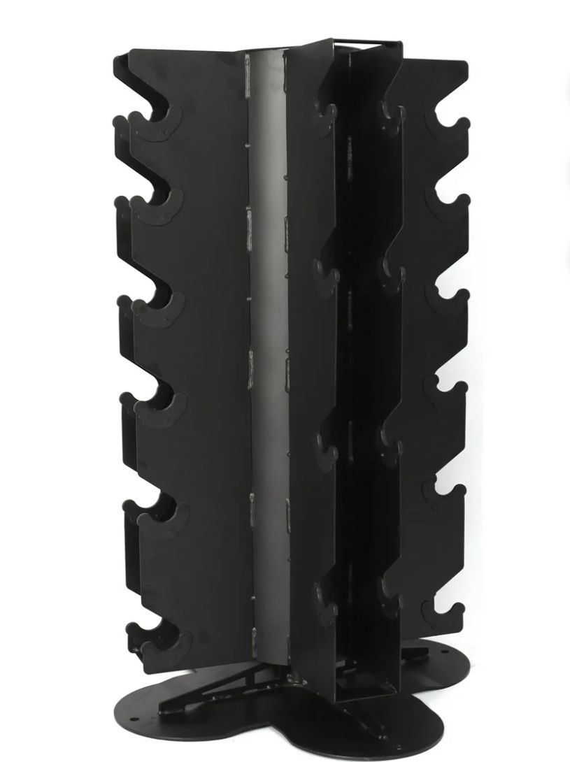BalanceFrom Power Spin Space Saving Dumbbell Carousel Weight Rack