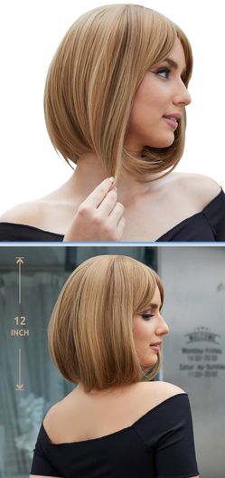 Bob Wig with Bangs 