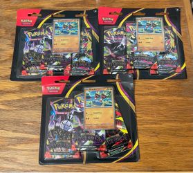 NEW Pokemon 3x Pitch Black Blister Packs trading card game TCG Factory Sealed PB pack 3